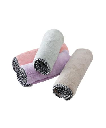 DOITOOL 4pcs Coral Fleece Dry Hair Hat Head Wraps for Women Makeup Headband Spa Headband Hair Turbans for Women Curly Hair Headbands Womens Headbands Korean Version Miss Hair Cap