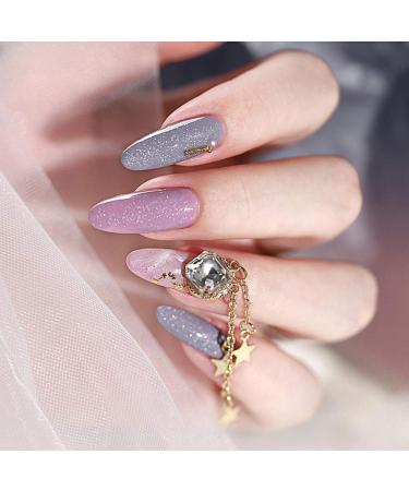 Senvenski Gel Nail Polish Set - Lila Mauve Lavender Amethyst Glitter for Kids | UV LED Shellac Kit - Buy Online on GoSupps.com