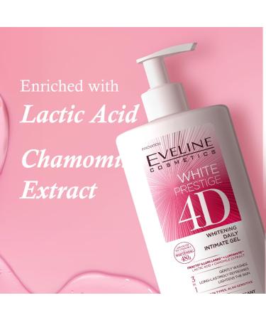 Eveline White Prestige 4D Intimate Daily Bleaching Gel 250ml - Best Skin Brightening Solution for Intimate Areas | Shop Internationally - Buy Online on GoSupps.com
