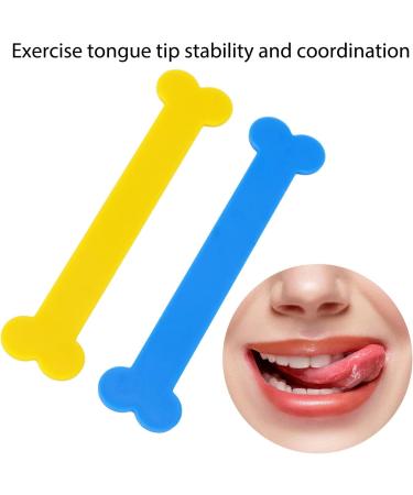 Bone-Shaped Tongue Tip Trainers - 2 Pack Colorful Muscle Coaches for Orthodontics & Swallowing Health - Buy Online on GoSupps.com