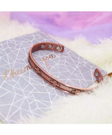Adjustable Pure Copper Bracelet for Men & Women | International Shipping Available - Buy Online on GoSupps.com