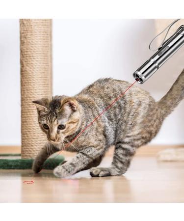 Cyahvtl Laser Pointer Toy for Cats & Dogs - Interactive Red Dot LED Light Pointer - USB Charging - 5 Patterns - Buy Online on GoSupps.com