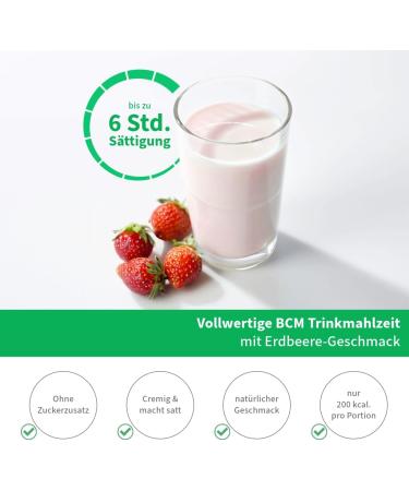 Buy BCM Basisiskost Strawberry Diet Shake - Original 24 Portions (500g) | Low Carb Protein Meal Replacement for Weight Loss - Buy Online on GoSupps.com