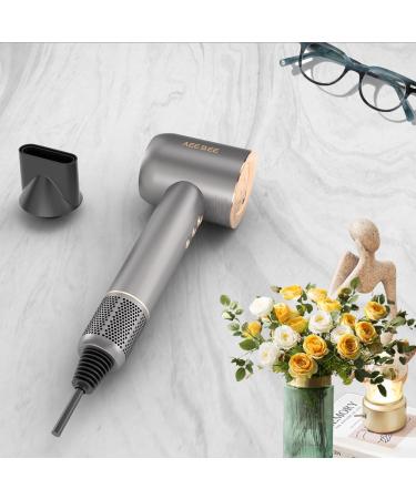 High Speed Nano-Plasma Hair Dryer 1500W - Compact Low Noise 110 000 RPM Motor - Portable Blow Dryer with 3 Temps & Speeds - Perfect for Home Salon & Gifts - Silver - Buy Online on GoSupps.com