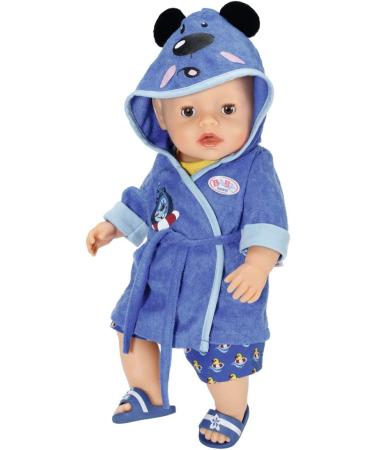Buy Zapf Creation Baby Born Bath Deluxe Bathrobe Set - Blue Doll Clothing 43 cm | International Shipping Available - Buy Online on GoSupps.com