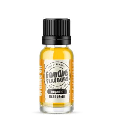 Foodie Flavours Pure Organic Orange Oil Food Flavouring 15ml