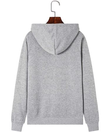 Bigfanshu in Women's Clothing Long Sleeve Print Hooded Sweatshirt Autumn&Winter Blouse Lady Tops Gray - Buy Online on GoSupps.com