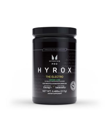 Myprotein Pro x HYROX Electro Drink Mix for Hydration & Muscle Support Lemon Lime Flavor 30 Servings Electrolyte Powder Drink Mix for All Sports & Workouts