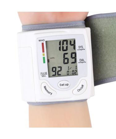 DaMohony Blood Pressure Monitor Cuff Wrist Automatic Digital BP Monitor with Wristband Automatic Blood Pressure Cuff Monitor Upper Arm Measures Pulse Heartbeat and High or Low BP