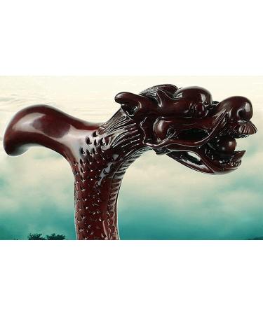 Walking Sticks Hardwood Walking Sticks for Man and Woman | Carved Exquisite Dragon Handle | Rosewood Cane Walker Assisting WoodenCanes for Men and Women - Buy Online on GoSupps.com