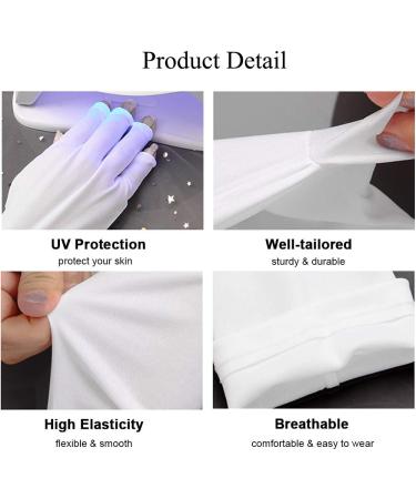 EBANKU 3 Pairs UV Shield Glove Gel Manicures Glove Anti UV Fingerless Gloves Protect Hands from UV Light Lamp Manicure (3 Color) - Buy Online on GoSupps.com
