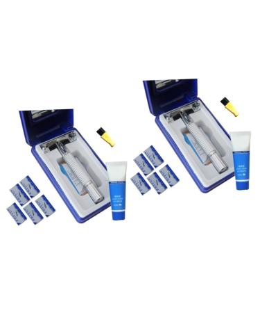 Frcolor 2st double-sided razor facial razor for men electric razor travel safety razor Rasuradoras para hombres men's razor razor for men man old fashion