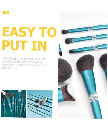 FRCOLOR 2 Sets Diamond Makeup Brush Cosmetic Eye Brush Makeup Brush for Girls Cosmetology Kit Women Makeup Supplies Eyeshadow Makeup Tools Miss Makeup Foundation Turquoise Artificial Fiber - Buy Online on GoSupps.com