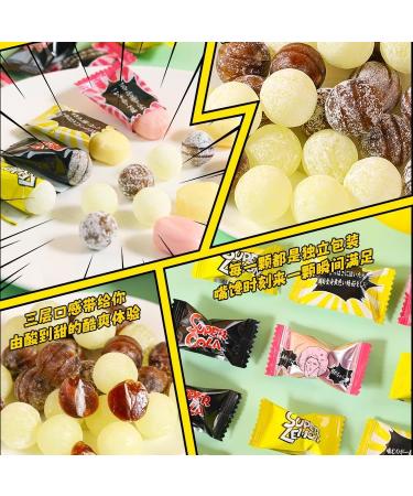 Nobel Japanese Candy Nostalgic Super Sour Lemon Hard Candy Chewy Bonbons Filled Candy Japanese Snacks Box & Candy Gift for Journey Through Asia Imported from Japan (Lemon - 83.6g Bags (Pack of 2)) - Buy Online on GoSupps.com