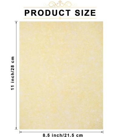 200 Sheets Old Age Parchment Paper 8.5 x 11 Inch Standard Letter Vintage Colored Old Parchment Semblance Double Side Printing Parchment Paper Light Beige - Buy Online on GoSupps.com