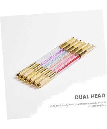 Angoily Embroidery Pencil Eyebrow Pencil Makeup Pen Double Head 1 count (Pack of 1) Blue - Buy Online on GoSupps.com