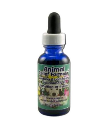 Flower Essence Services Animal Relief Formula Dropper Herbal Supplements 1 Ounce