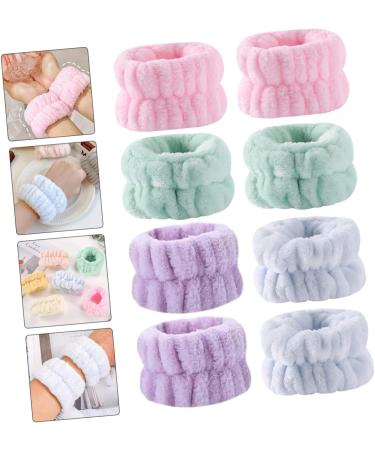 Didiseaon 8pi ces Lot de Bandeaux de Lavage de Visage Peluche Prot gent les Poignets et Gardent les Bras au Sec - Buy Online on GoSupps.com