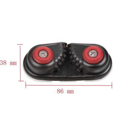 GANGUOLA Aluminum Cam Cleats for Rope | Set of 2 Ball Bearing Fast Entry Cleats | For Line Sizes Up to 5/8 Inch | Ideal for Sailing, Kayak, Canoe & Dinghy - Buy Online on GoSupps.com