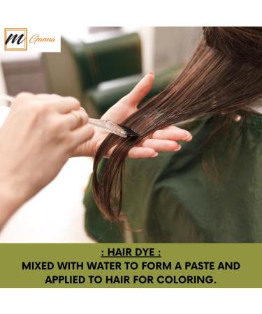 mGanna 100% Natural Indigo Powder For Hair Dye and Color 0.50 LBS 227 GMS | No Sulfates | No PPD or Any Chemicals for Healthy Hair Care - Buy Online on GoSupps.com