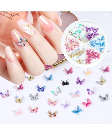 Nail Art Decorations 3D Colorful DIY Resin Jewelry Nail Art Rhinestones Decoration Nail Ornaments Diy Manicure Accessories 30PCS Style1 nail art decorations - Buy Online on GoSupps.com