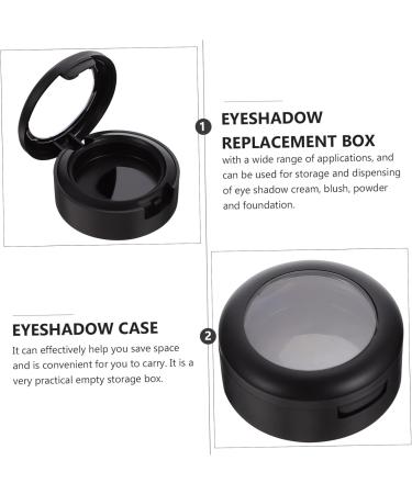 Housoutil 40 Pcs Empty Eye Shadow Box Travel Accessories Travel Lotion Jars Eyeshadow Holder Round Highlighter 4x3.8cmx5pcs Blackx5pcs - Buy Online on GoSupps.com