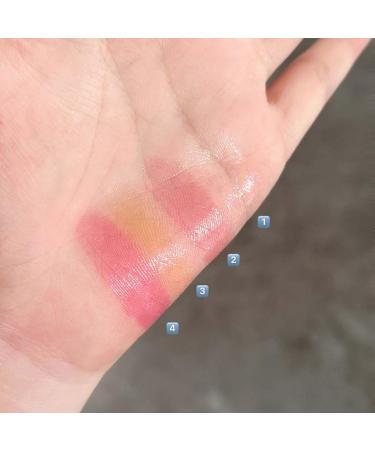 Lip Balm | Tinted Lip Balm in 4 Shades - Natural Glossy Finish with Plumping Effect Smudge-Proof for Women in Beauty Products - Buy Online on GoSupps.com