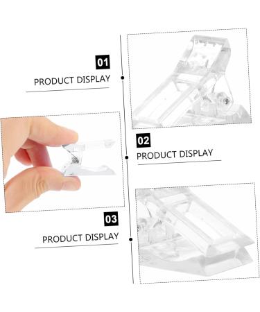 Mikinona 60 pcs UV White Tool Building Nail DIY A Home Tools Gel and Fixing Forms Finger Curve Clamps Clamp Quick Poly Fiberglass Clips Tips Extension Fake Salon Pinching Manicure 1 count (Pack of 1) White Pinkx5pcs - Buy Online on GoSupps.com