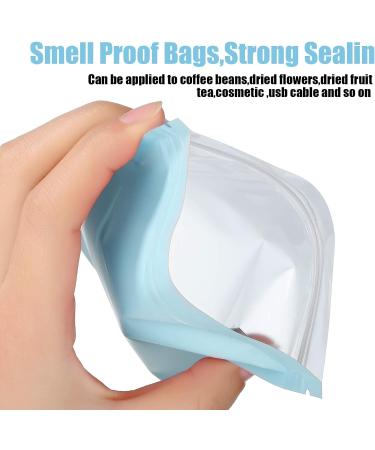 100 Pieces Holographic Storage Bags for Food - Light Blue 4 x 6 Inch - Buy Online on GoSupps.com