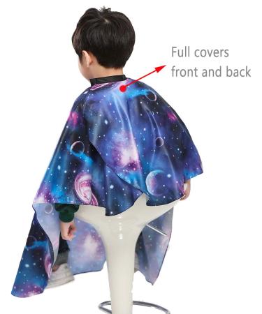 PERFEHAIR Kids Haircut Cape - Space Starry Sky Barber Cover for Hair Cutting Styling & Shampoo - International Shipping Available - Buy Online on GoSupps.com