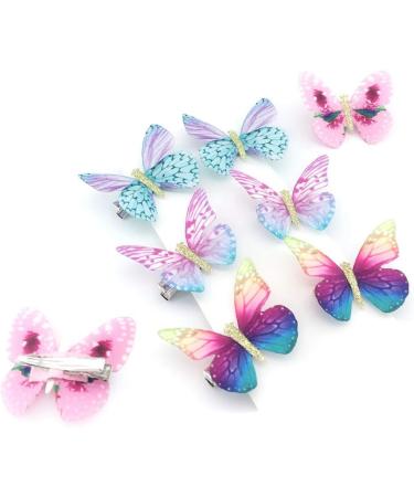 mciskin Butterfly Hair Clips Baby Hair Clips Butterfly Glitter Barrette for Women Girl and Infant (8pc- Colorful Butterfly) - Buy Online on GoSupps.com