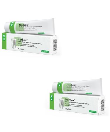 CP-Pharma Herbax toothpaste |Double pack |2 x 70 g |Dental care for dogs and cats |Healthy teeth without brushes |To remove the dental panel and reduce tartar