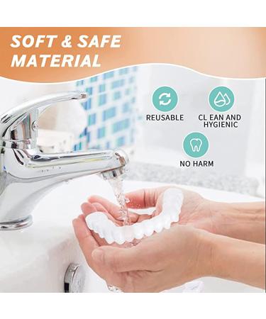 2 PCS Fake Teeth Dentures for Men and Women - Temporary Dental Veneers for Repair - Comfortable and Natural - Protect Your Teeth, Regain Your Confident Smile - Buy Online on GoSupps.com