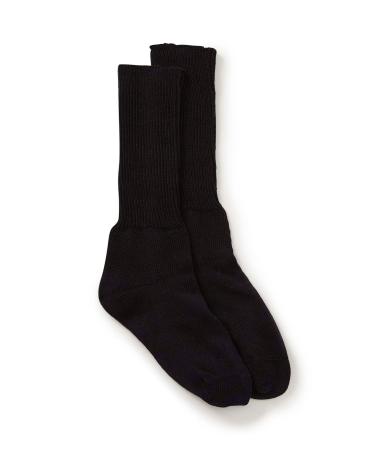 Silverts Disabled Elderly Needs Men s & Women s Extra Wide Edema Diabetic Socks Medium Black
