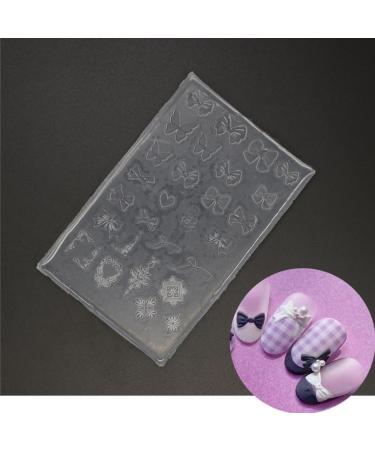 Limtula Versatile Nail Art Mold for DIY Nail Decorations Nail Art Decorations Nails DIY Silicone Templates Bowknot Nails Art Mol - Buy Online on GoSupps.com