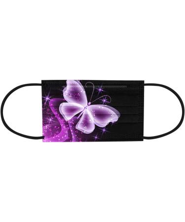 Zhinian 10-Pack Adult Disposable Mouth Protection - Breathable 3-Layer Butterfly Printed Bandana for Men & Women - Dust-Tight Neck Protection - Buy Online on GoSupps.com