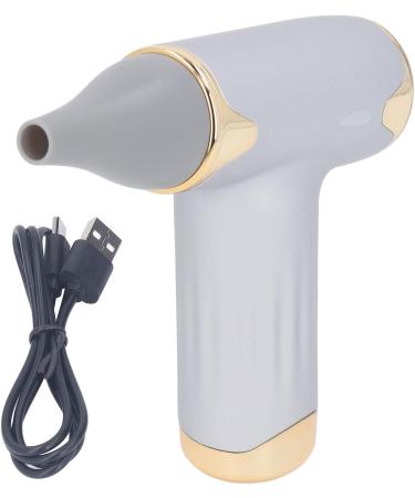 60W Electric Hair Dryer High Speed 4 Levels Wind Bladeless 1100mAh Battery Handheld Dust Blower (Silver) - Buy Online on GoSupps.com