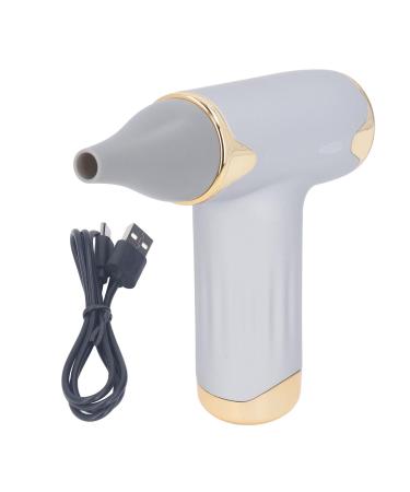 Hair Blow Dryer 60W 1100mAh High Speed Bladeless Handheld Electric Hair Dryer with 4 Levels Wind (Silver)