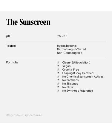 N cessaire Mineral Sunscreen SPF 30 PA+++ for Body | Zinc Oxide, Hyaluronic Acid, Niacinamide | Hydrating & Anti-Aging Protection | Dermatologist-Tested | 150 ml - Buy Online on GoSupps.com
