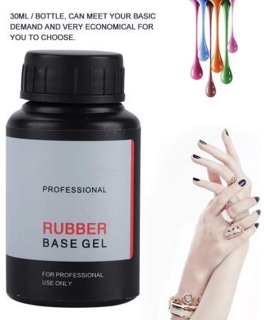 30ml Rubber Base Gel Nail Polish | Long-lasting UV Gel Top Coat for DIY Manicure - Buy Online on GoSupps.com