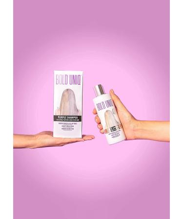Bold Uniq Purple Shampoo & Mask Bundle - Eliminates Brassiness, Lightens Blonde, Platinum & Gray Hair - Paraben & Sulfate Free - Vegan & Cruelty Free - Buy Online on GoSupps.com