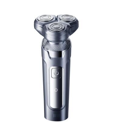 Electric Razor for Men 360 Floating Three Blade Heads Electric Shavers for Men IPX7 Waterproof Electric Shaver with Wet and Dry Shaving for Face Cleaning Ideal Gifts for Him