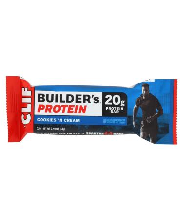 Cliff Bar Builder Bar Cookies N Crm 2.40-Ounce (Pack of 12)