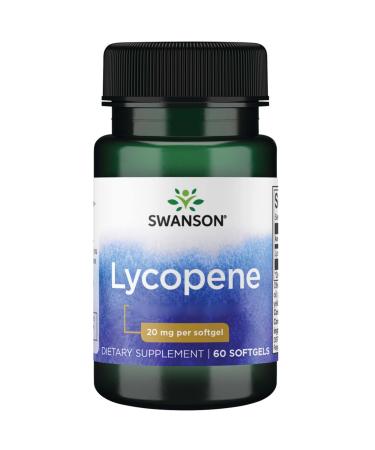 Swanson Lycopene 20mg 60 Softgels High-Dose Gluten-Free GMO-Free