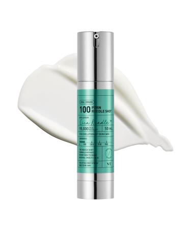 VT COSMETICS PDRN Reedle Shot 100 Spicule Microneedling Serum Vegan PDRN Centella Asiatica Hyaluronic Acid Exfoliating & Plumping for Glass Skin Korean Liquid Skin Booster 1.69 Fl Oz (50ml)