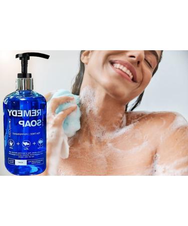 Tea Tree Oil Shower Gel Soap 16 oz. - 100% Natural for Body Odor, Jock Itch, Ringworm, Yeast Infection, Acne - Men & Women - Buy Online on GoSupps.com