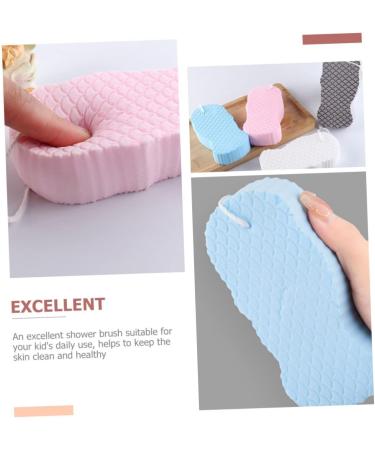4 Sets Children's Bath Sponge & Massage Tools - Soft PVA Shower Poufs & Loofahs for Kids' Bathing - Buy Online on GoSupps.com