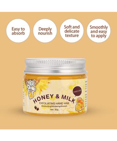 50G Hand Moisturizing Mask - Milk & Honey Exfoliating Treatment for Dry Cracked Hands | Repair Rough Skin | Unisex Hand Care - Buy Online on GoSupps.com