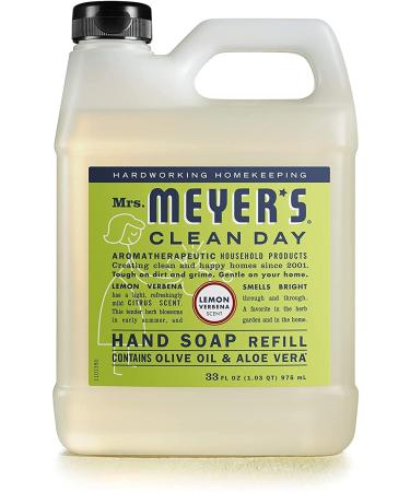MRS. MEYER'S CLEAN DAY Liquid Hand Soap Refill Lemon Verbena and Basil Variety Pack - 33 FL Oz (2 Pack) - Buy Online on GoSupps.com