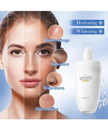 Rice toner White Rice Deep Hydrating Toner Moisturizing and brightening facial toner For sensitive dry and all skin types - Buy Online on GoSupps.com